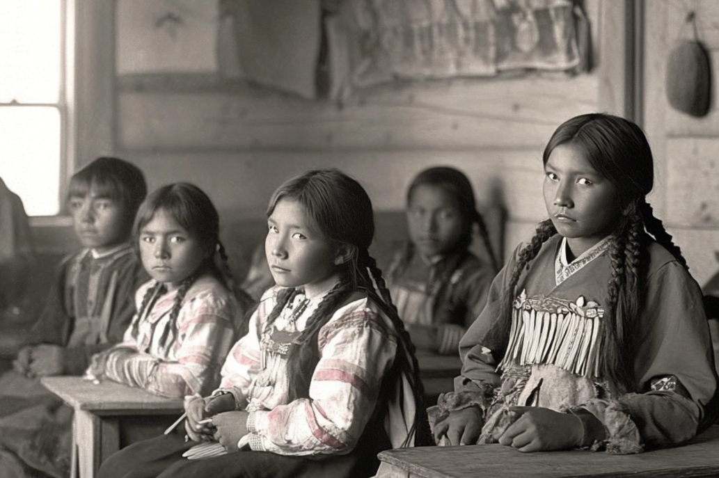 Indian Children in a Classroom